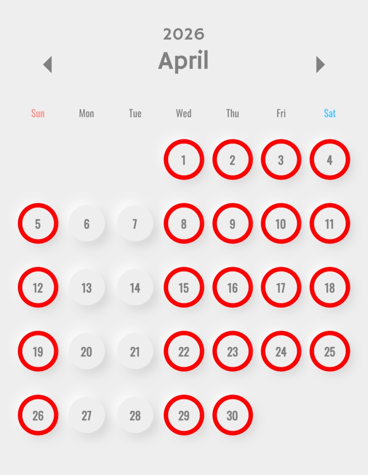 2026年4月の営業日